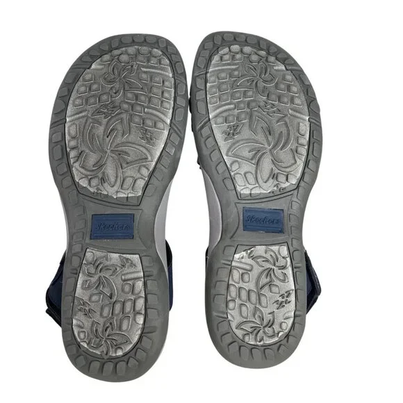 Skechers Reggae Slim Takes Two Strappy Sandals Navy Comfort Memory Foam US 10 - Picture 8 of 13